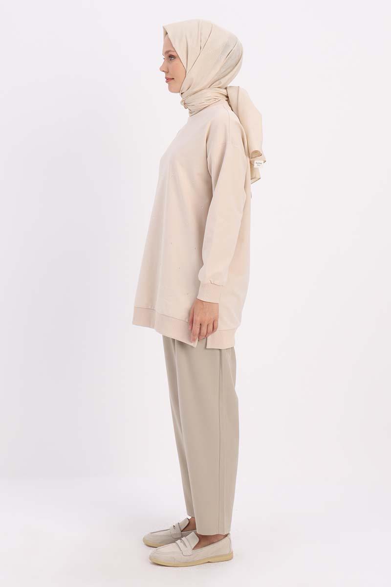 Taş-Taşlı Sweat Tunik