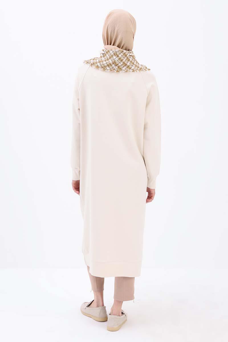 Taş-Tüvit Garnili Sweat Tunik