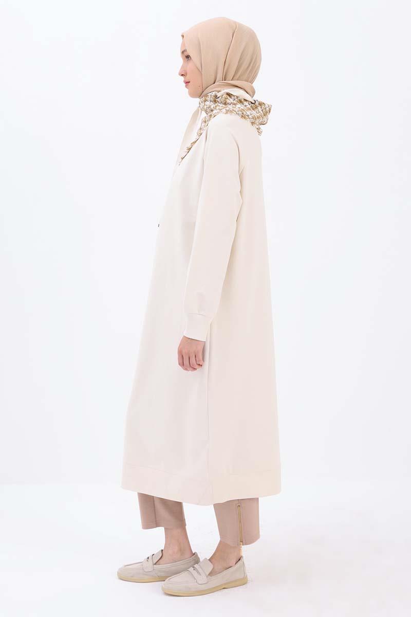 Taş-Tüvit Garnili Sweat Tunik