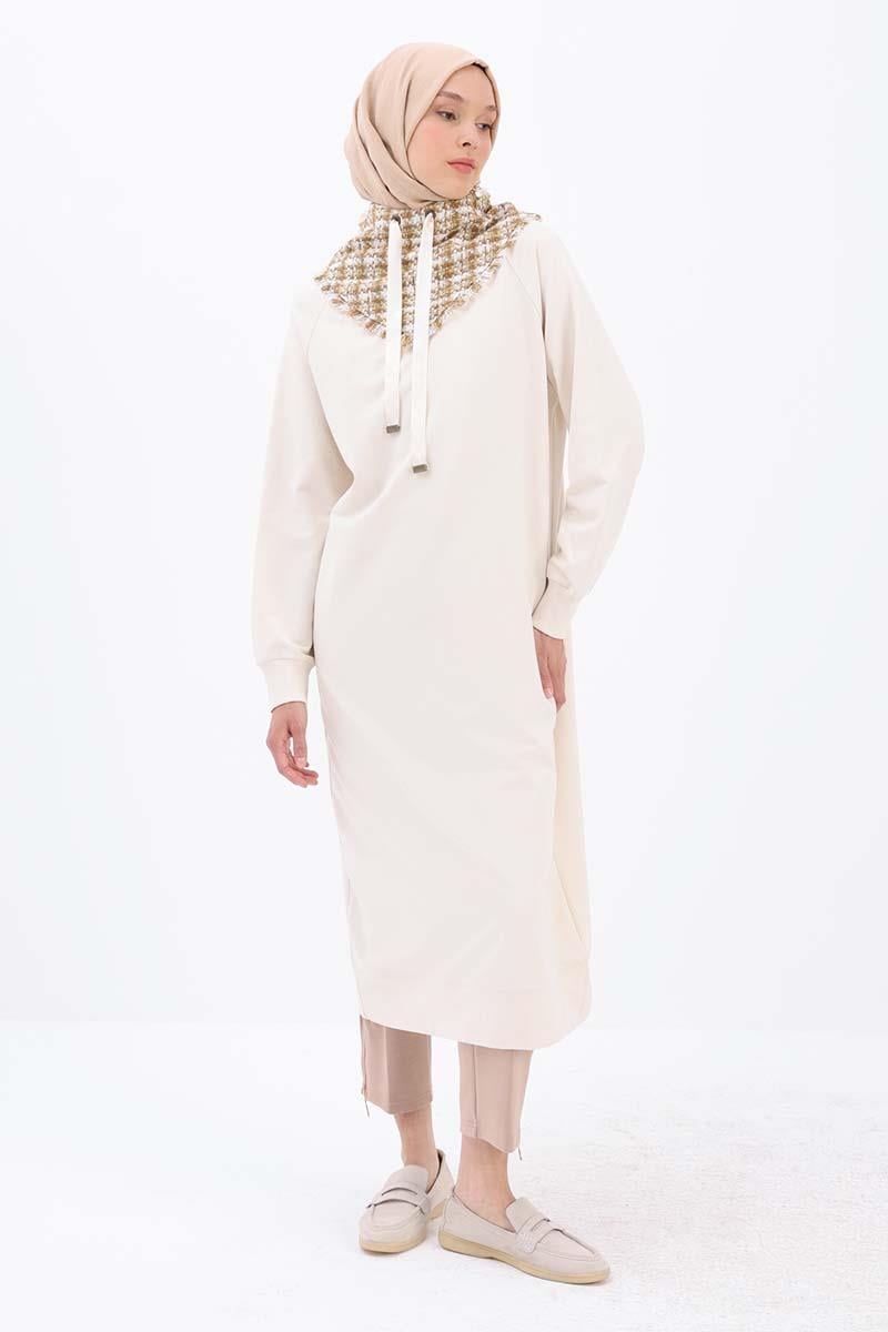 Taş-Tüvit Garnili Sweat Tunik