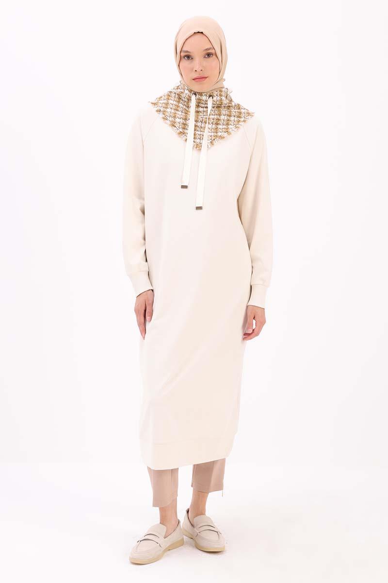 Taş-Tüvit Garnili Sweat Tunik