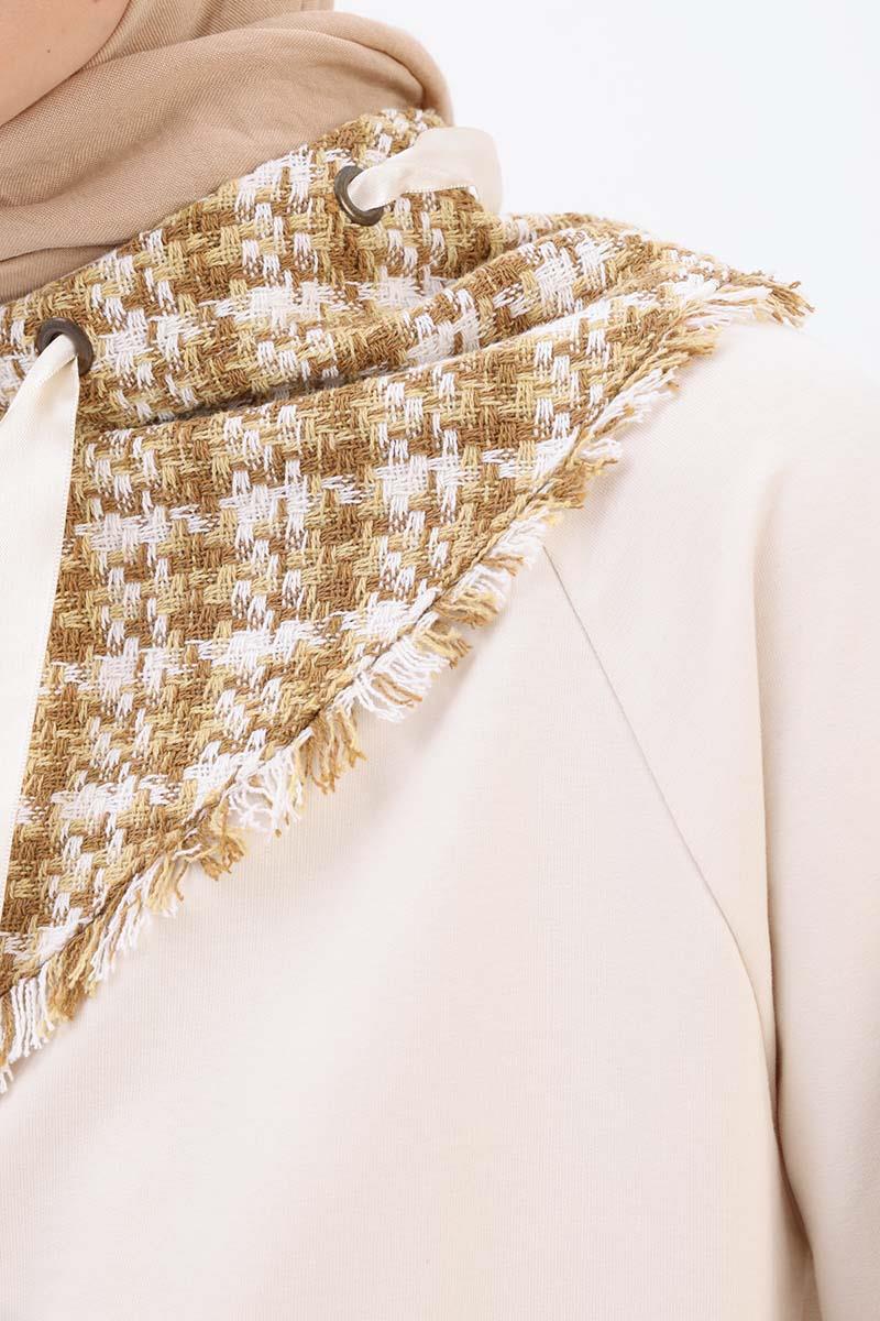 Taş-Tüvit Garnili Sweat Tunik