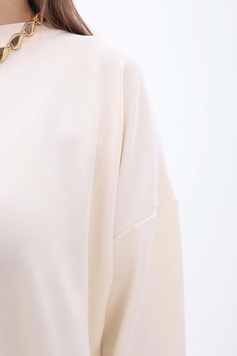 Ten-Bisiklet Yaka Triko Tunik