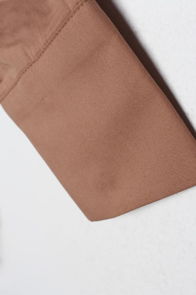 Toprak-Oversize Cepli Gömlek Tunik