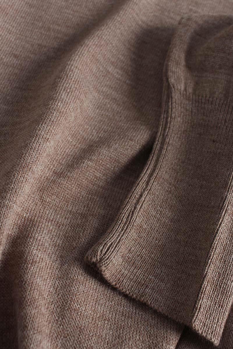 Mink-Turtleneck Short Knitwear Sweater