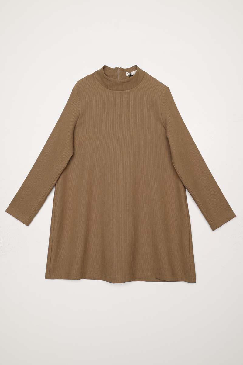 Mink-Turtleneck Trousers Set