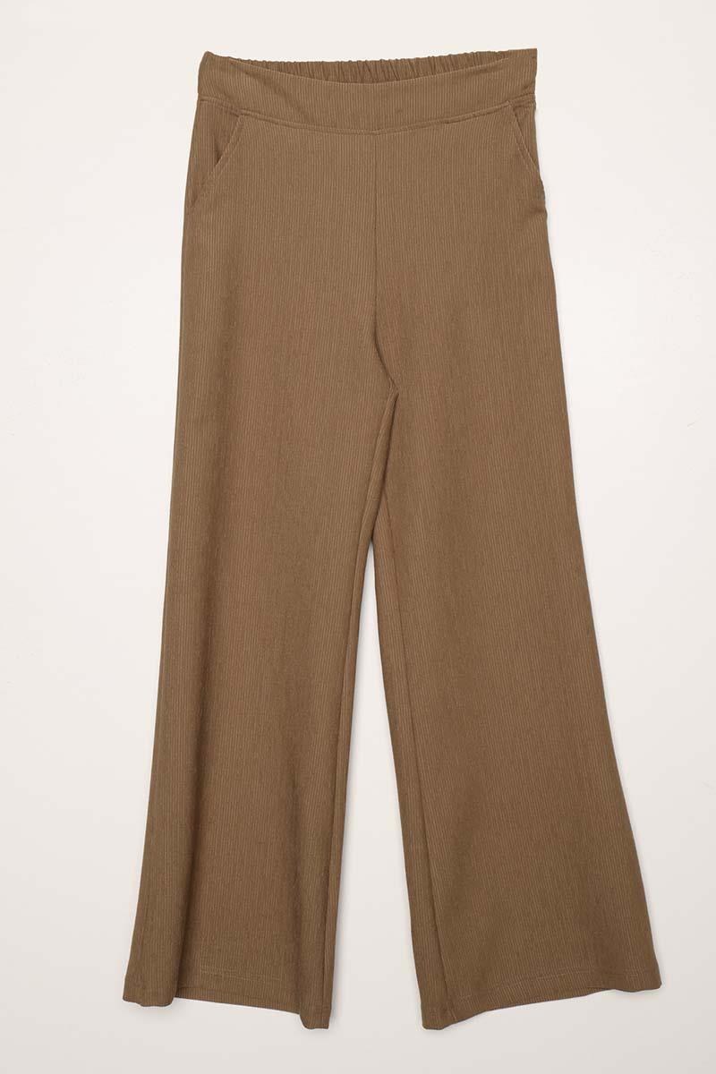 Mink-Turtleneck Trousers Set