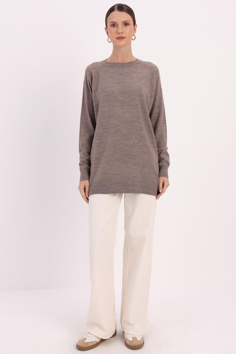 PULL À COL RAGLAN BASIC Vison
