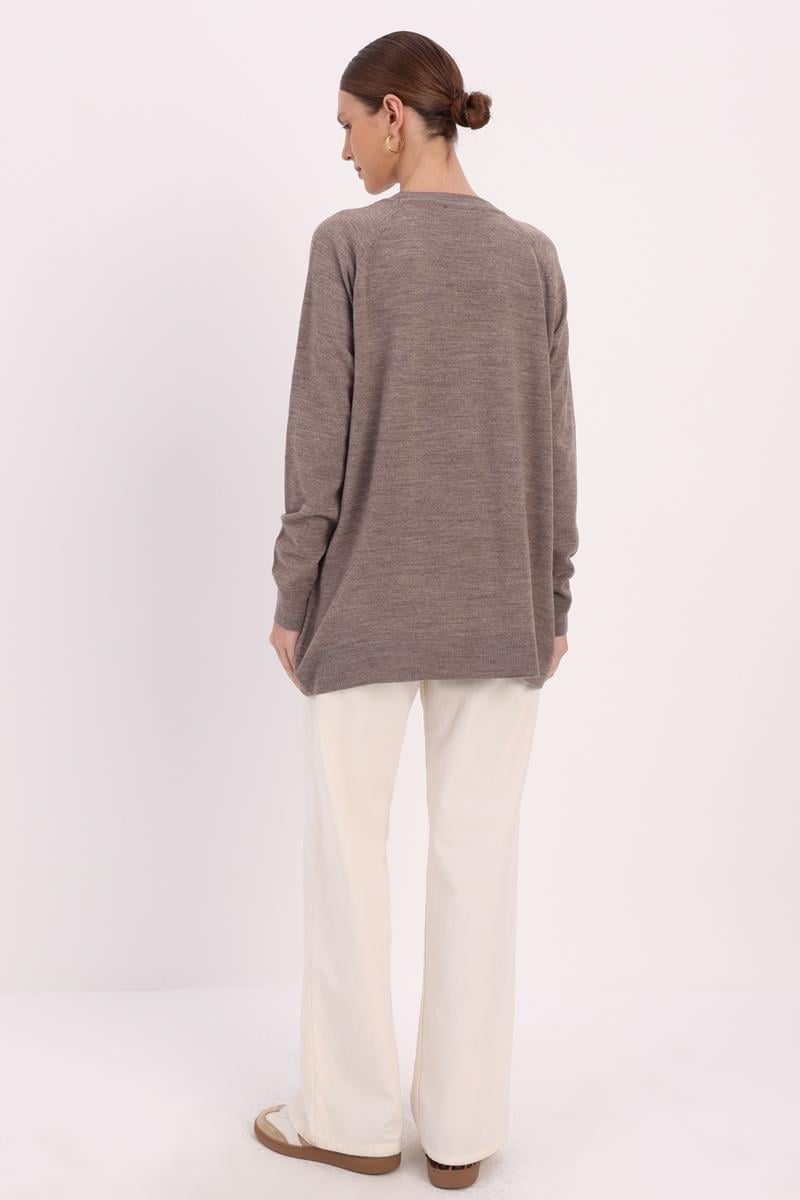 PULL À COL RAGLAN BASIC Vison