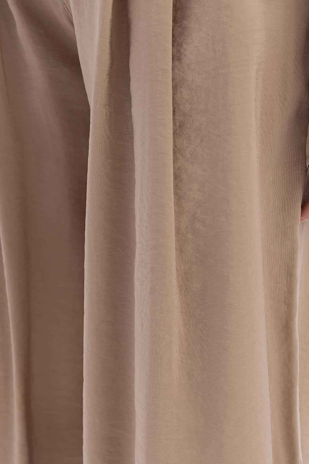 Nerz-Cargohose Mit Schlitz Am Saum