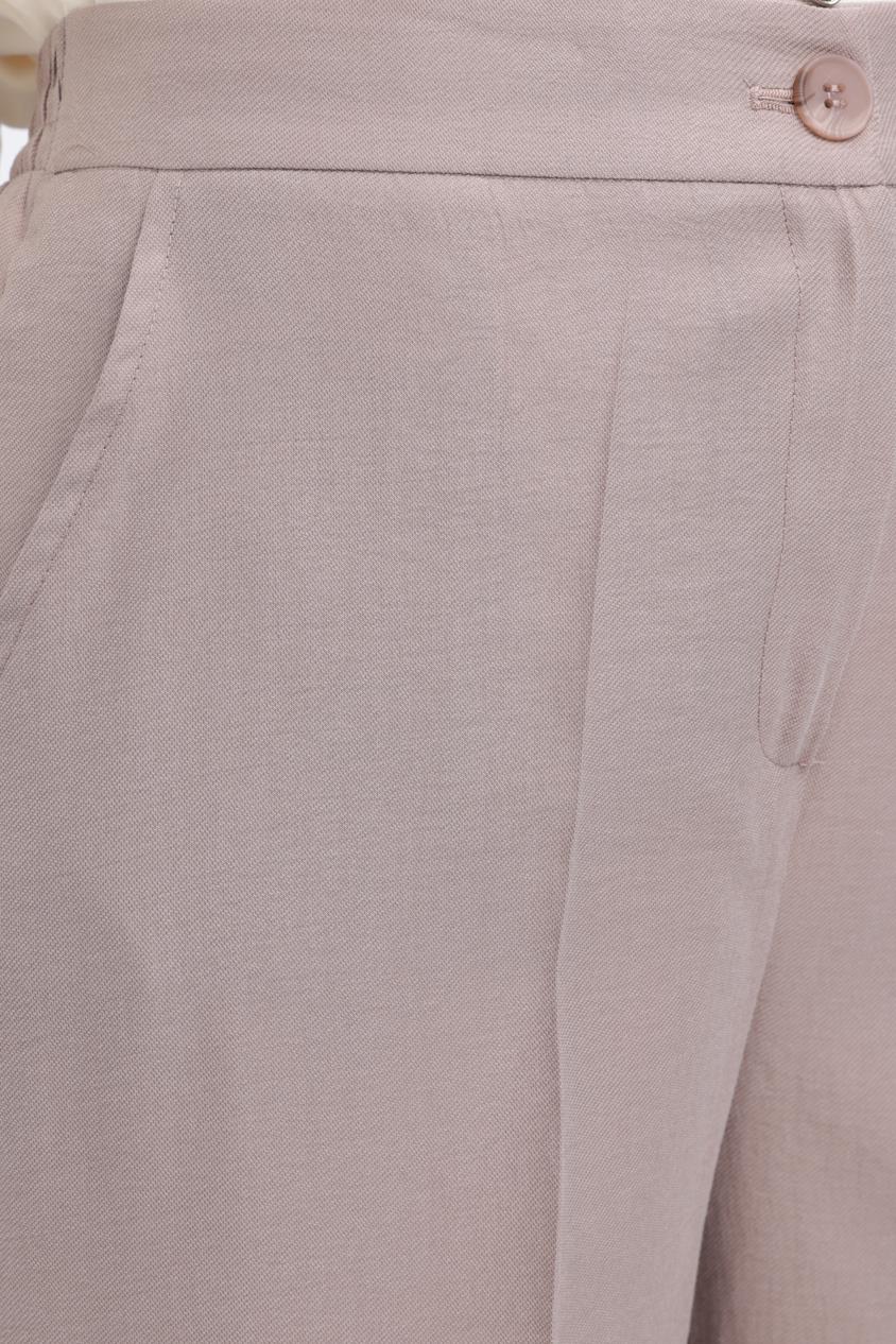 Mink-Pocket Tube Leg Trousers