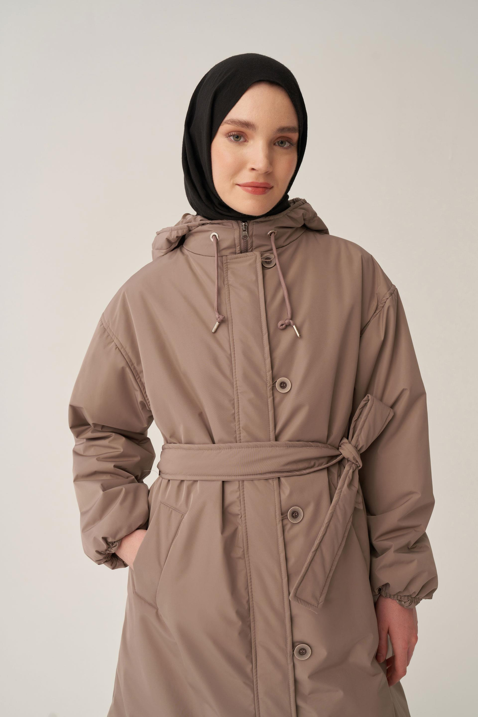 Vizon-Kemerli Relax Şişme Mont