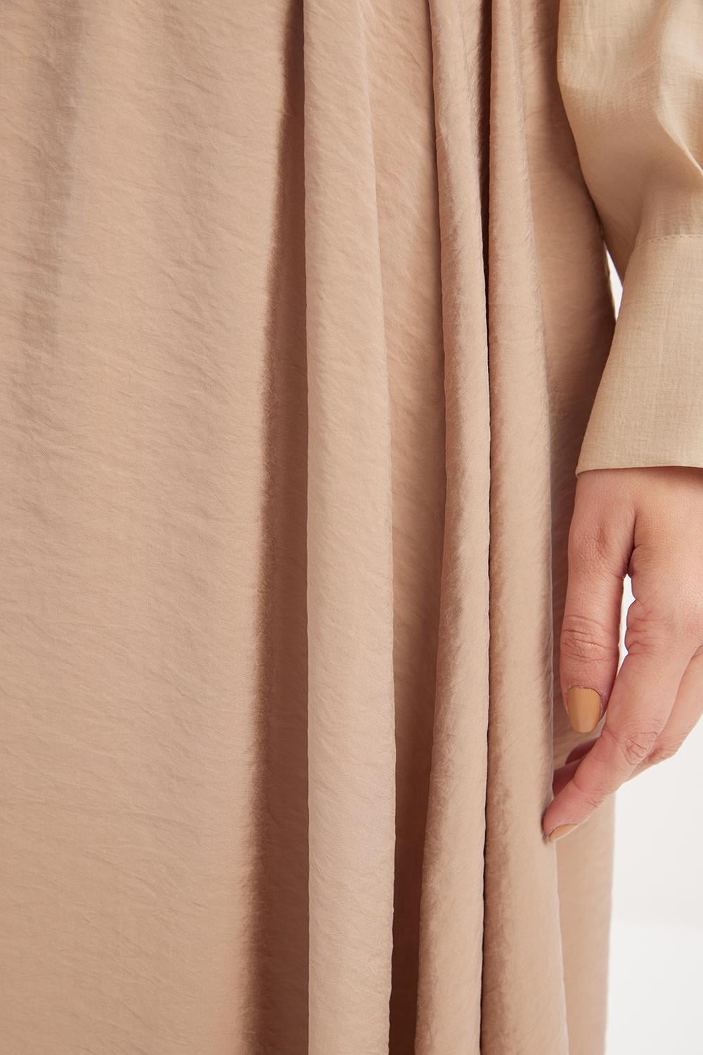 Mink-Patterned Pleated Skirt