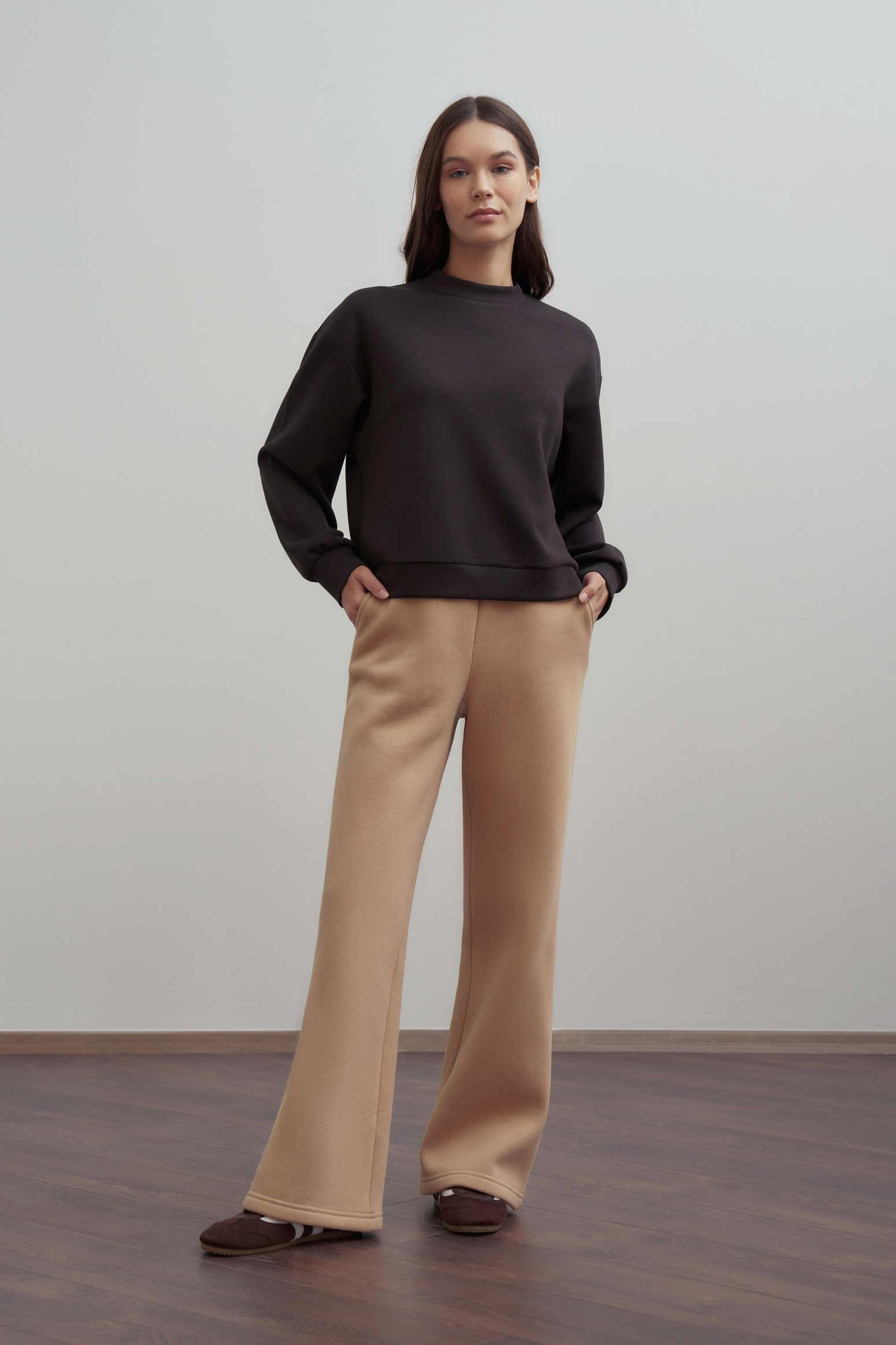 Vizon-Pamuklu Geniş Paça Eşofman Altı