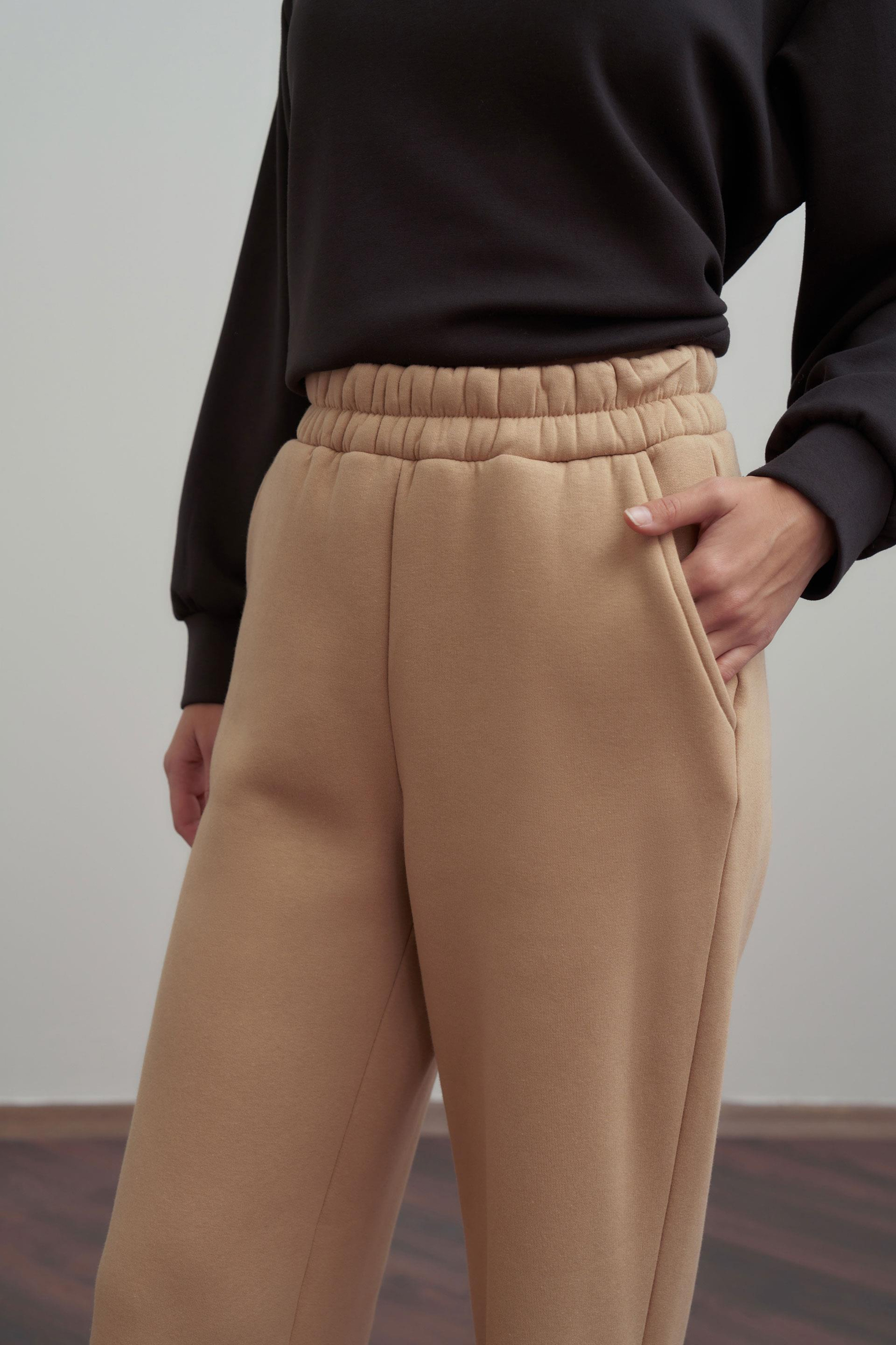 Vizon-Pamuklu Geniş Paça Eşofman Altı