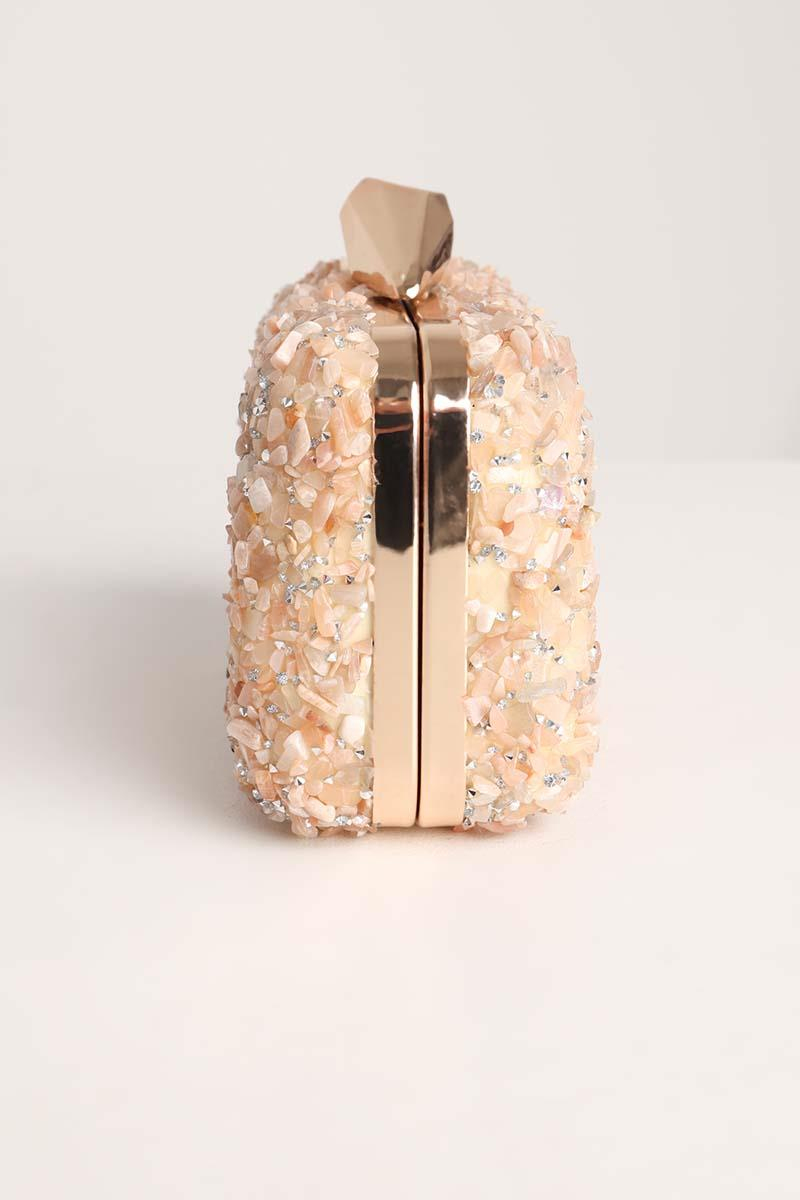 Vizon-Taşlı El Ve Omuz Çantası