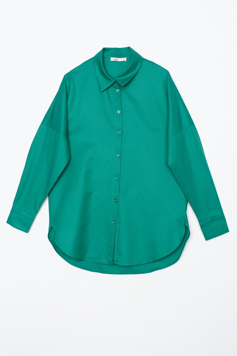 Chemise basique surdimensionnée Zümrüt