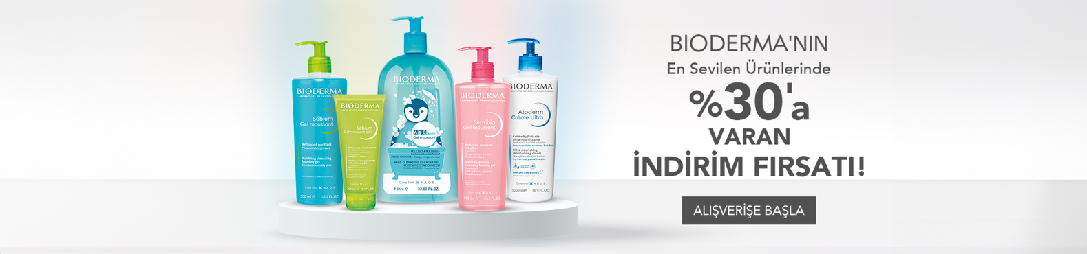Bioderma En Sevilen ürünlerde %30'a varan indirim Kampanyası Farmakozmetika'da