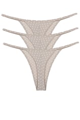 Vanilya Secret Puantiyelli Tanga 3 Lü Paket Taş