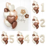 Kbk Market  Folyo Kalp ve Rakam Balon Seti