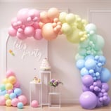 KBK Market Makaron Balon Zinciri Seti
