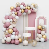 KBK Market Retro Pembe Balon Zincir Seti