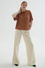 Geniş Paça Pantolon Natural | Fashion Friends