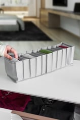 11 Gözlü Antrasit Çekmece Içi Düzenleyici Organizer – Small - 11 X 41 X 12 Cm
