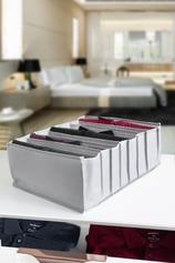 8 Gözlü Çekmece Içi Antrasit Düzenleyici Organizer - Xlarge 30 X 39 X 14