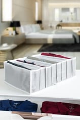 8 Gözlü Çekmece Içi Gri Çizgili Düzenleyici Organizer - Xlarge 30 X 39 X 14