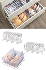 Small / Medium / Sütyen Çekmece Içi Düzenleyici Organizer 3'lü Set