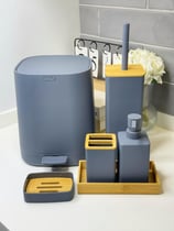 Moi 6 Parça Banyo Seti Gri