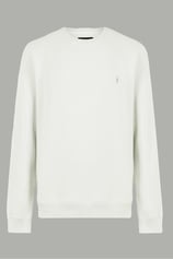 Ekru Renk Basic Bisiklet Yaka Relaxed Regular Erkek Sweatshirt - EKRU