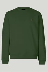 Haki Renk Basic Bisiklet Yaka Relaxed Regular Erkek Sweatshirt - HAKİ