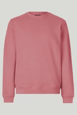 Şeker Pembe Renk Basic Bisiklet Yaka Relaxed Regular Erkek Sweatshirt - ŞEKER PEMBE