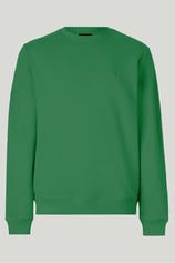Yeşil Renk Basic Bisiklet Yaka Relaxed Regular Erkek Sweatshirt - YEŞİL