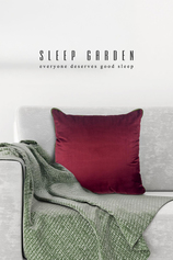 Sleep Garden Kadife Dekoratif Bordo Kırlent 45x45Sleep Garden Kadife Dekoratif Bordo Kırlent 45x45Sleep Garden