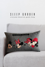 Sleep Garden Kalpli Mickey Mouse-Minnie Mause Yastık 40x65 Sleep Garden