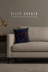 Sleep Garden Kalpli Yastık Kadife Siyah 45x45Sleep Garden