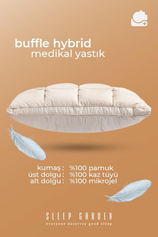 Sleep Garden Kaz Tüyü Medikal Yastık Tela Çantalı 50x70 Sleep Garden