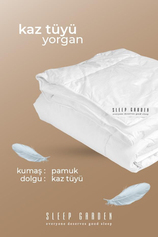 Sleep Garden Kaz Tüyü Yorgan Tela Çantalı Çift Kişilik (195x215)Sleep Garden