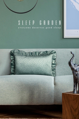 Sleep Garden Kenarları Fırfırlı Kadife Yastık 35x55 Sleep Garden
