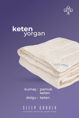 Sleep Garden Keten Yorgan Tek Kişilik Jüt Keten Çantalı (155x215) Sleep Garden Keten Yorgan Tek Kişilik Jüt Keten Çantalı (155x215)Sleep Garden