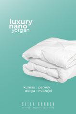 Sleep Garden Lüks Nano Yorgan Tek Kişilik Tela Çantalı (155x215)Sleep Garden Lüks Nano Yorgan Tek Kişilik Tela Çantalı (155x215)Sleep Garden
