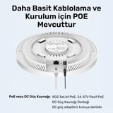 Cudy AP1200 1 Portlu 10/100Mbps AC1200 2 Anten Tavan Access… 5