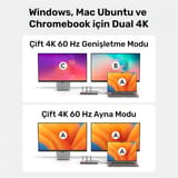 Cudy CS700 Dual 4K 2xHDMI 2xDisplayPort 2xUSB-C(10Gbps)… 4