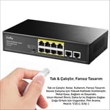 Cudy FS1010P 8 Port 10/100Mbps 120W PoE+, 2 Uplink Portlu… 3