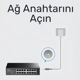 Cudy FS1016 16Port 10/100Mbps 1,6 Gb/sn Metal Kasa… 5