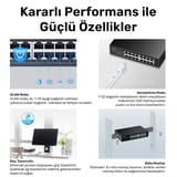 Cudy FS1016 16Port 10/100Mbps 1,6 Gb/sn Metal Kasa… 4