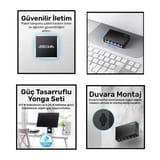 Cudy FS105 5Port 10/100Mbps Duvar Montajlı Metal Masaüstü… 4